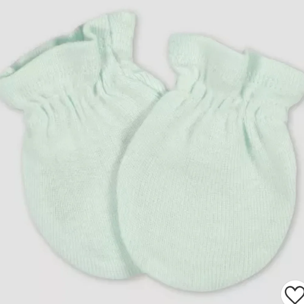 Gerber Baby Girls' 3pk Fox Mittens - Light Blue/Yellow/Orange Size 0-3 Months